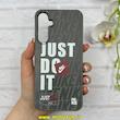 قاب گوشی Galaxy A25 سامسونگ Silicon Case سیلیکونی ژله ای لنز برجسته فانتزی طرح Just Do It کد 1-15-100908