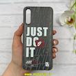 قاب گوشی Galaxy A30S / Galaxy A50S / Galaxy A50 سامسونگ Silicon Case سیلیکونی ژله ای لنز برجسته فانتزی طرح Just Do It کد 1-15-100939