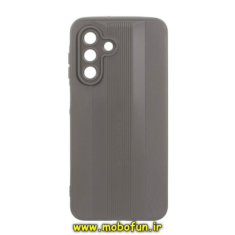قاب گوشی Galaxy A17 سامسونگ Spuerior Design سیلیکونی ژله ای محافظ لنز دار خاکستری کد E21-93536