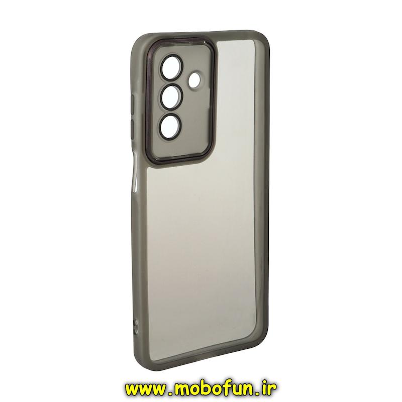 قاب گوشی Galaxy A17 سامسونگ اورجینال متال کیس Metal طرح ژله ای شفاف محافظ لنز دار مشکی کد 93537