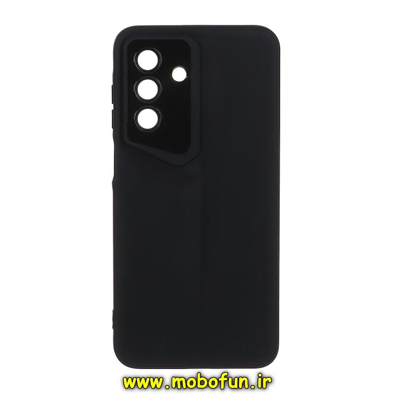 قاب گوشی Galaxy A17 سامسونگ Porsche Design سیلیکونی ژله ای محافظ لنز دار مشکی کد 93558