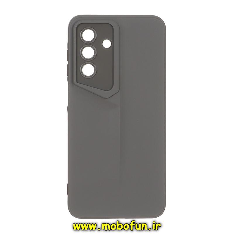 قاب گوشی Galaxy A17 سامسونگ Porsche Design سیلیکونی ژله ای محافظ لنز دار خاکستری کد 93559