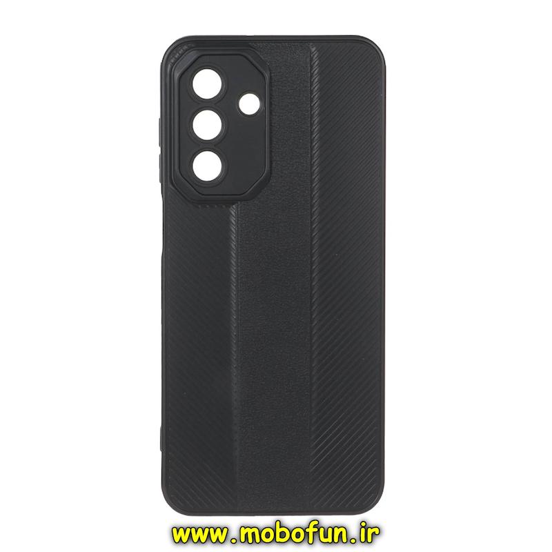قاب گوشی Galaxy A17 / A26 سامسونگ سیلیکونی Texture هاشور دار ژله ای محافظ لنز دار مشکی کد 93564