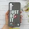 قاب گوشی Galaxy A55 سامسونگ Silicon Case سیلیکونی ژله ای لنز برجسته فانتزی طرح Just Do It کد 1-15-101051