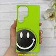 قاب گوشی Galaxy S24 Ultra سامسونگ Silicon Case سیلیکونی ژله ای لنز برجسته فانتزی طرح Smile کد 1-15-101088