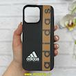قاب گوشی iPhone 16 Pro Max آیفون Silicon Case سیلیکونی ژله ای لنز برجسته فانتزی طرح adidas کد 1-15-101144