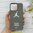 قاب گوشی iPhone 15 Pro Max آیفون Silicon Case سیلیکونی ژله ای لنز برجسته فانتزی طرح JORDAN کد 1-15-101170