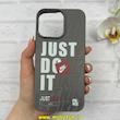 قاب گوشی iPhone 15 Pro Max آیفون Silicon Case سیلیکونی ژله ای لنز برجسته فانتزی طرح Just Do It کد 1-15-101178