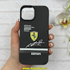 قاب گوشی iPhone 15 آیفون Silicon Case سیلیکونی ژله ای لنز برجسته فانتزی طرح Ferrari کد 1-15-101192