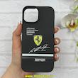قاب گوشی iPhone 15 آیفون Silicon Case سیلیکونی ژله ای لنز برجسته فانتزی طرح Ferrari کد 1-15-101192