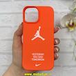 قاب گوشی iPhone 15 آیفون Silicon Case سیلیکونی ژله ای لنز برجسته فانتزی طرح Jordan کد 1-15-101195