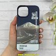 قاب گوشی iPhone 15 آیفون Silicon Case سیلیکونی ژله ای لنز برجسته فانتزی طرح کوه و جاده کد 1-15-101201