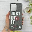 قاب گوشی Redmi 13C / Poco C65 شیائومی Silicon Case سیلیکونی ژله ای لنز برجسته فانتزی طرح Just Do It کد 1-15-101272