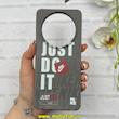 قاب گوشی Redmi A3 / Redmi A3X شیائومی Silicon Case سیلیکونی ژله ای لنز برجسته فانتزی طرح Just Do It کد 1-15-101290