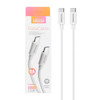 کابل شارژ 1.1 متری فست Shoosh Type-C to Type-C مدل SH251C رنگ سفید کد 30567