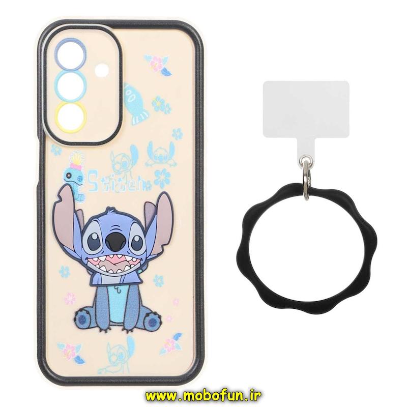 قاب گوشی Galaxy A17 / A26 سامسونگ سیلیکونی Solid عروسکی خمیری برجسته آویزدار النگویی محافظ لنزدار طرح استیچ کیوت کد 1-15-102255