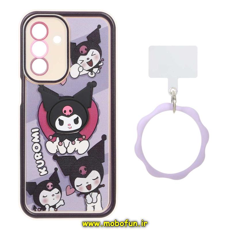 قاب گوشی Galaxy A17 / A26 سامسونگ سیلیکونی Solid عروسکی خمیری برجسته آویزدار النگویی محافظ لنزدار طرح کرومی کیوت کد 1-15-102259