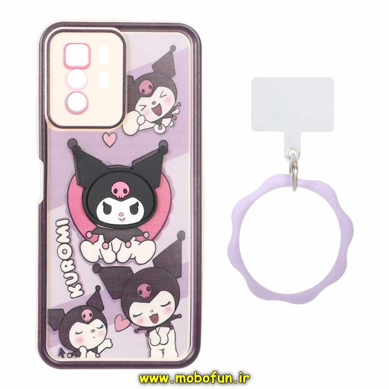 قاب گوشی Xiaomi Poco X3 GT / Redmi Note 10 Pro 5G شیائومی سیلیکونی Solid عروسکی خمیری برجسته آویزدار النگویی محافظ لنزدار طرح کرومی کیوت کد 1-15-102300