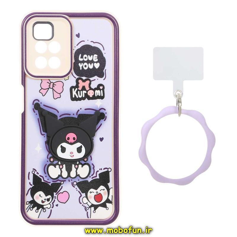 قاب گوشی Redmi 10 / Redmi 10 Prime شیائومی سیلیکونی Solid عروسکی خمیری برجسته آویزدار النگویی محافظ لنزدار طرح کرومی کیوت کد 1-15-102306