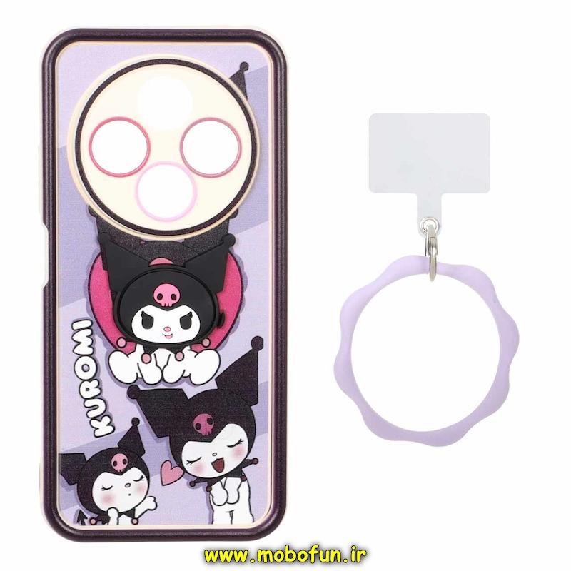 قاب گوشی Redmi 14C / Poco C75 / Redmi A4 شیائومی سیلیکونی Solid عروسکی خمیری برجسته آویزدار النگویی محافظ لنزدار طرح کرومی کیوت کد 1-15-102339