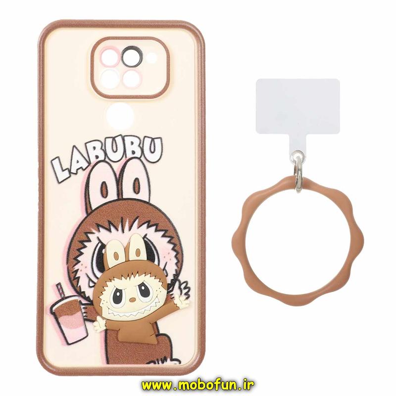قاب گوشی Redmi Note 9 شیائومی سیلیکونی Solid عروسکی خمیری برجسته آویزدار النگویی محافظ لنزدار طرح لبوبو کیوت کد 1-15-102356
