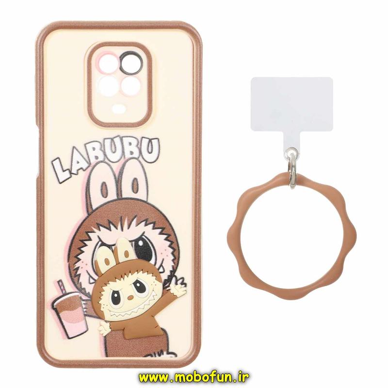 قاب گوشی Redmi Note 9S / Redmi Note 9 Pro شیائومی سیلیکونی Solid عروسکی خمیری برجسته آویزدار النگویی محافظ لنزدار طرح لبوبو کیوت کد 1-15-102360