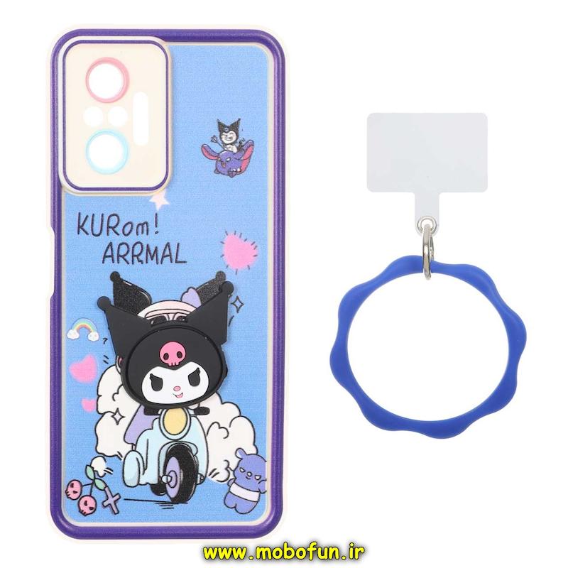 قاب گوشی Redmi Note 10 Pro 4G / Redmi Note 10 Pro Max شیائومی سیلیکونی Solid عروسکی خمیری برجسته آویزدار النگویی محافظ لنزدار طرح کرومی کیوت کد 1-15-102365