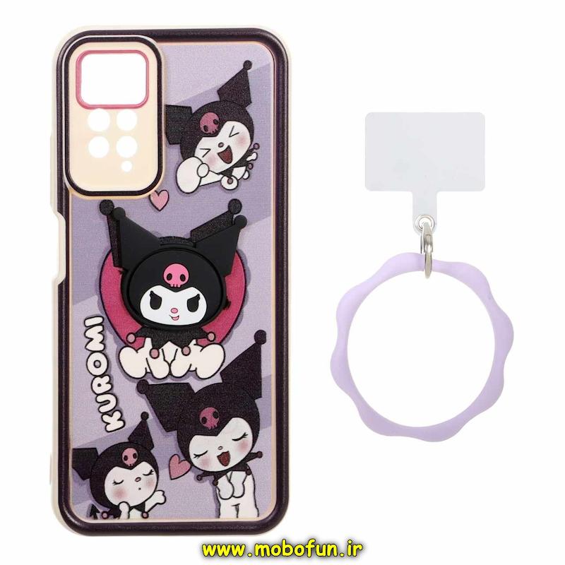 قاب گوشی Redmi Note 11 Pro 4G Global / Redmi Note 11 Pro 5G Global / Redmi Note 11E Pro / Redmi Note 12 Pro 4G شیائومی سیلیکونی Solid عروسکی خمیری برجسته آویزدار النگویی محافظ لنزدار طرح کرومی کیوت کد 1-15-102380