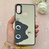 قاب گوشی Galaxy A10S سامسونگ So CooL سوکول اورجینال فانتزی دور مات دکمه کرومی طرح گربه کد 1-15-101397