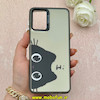 قاب گوشی Galaxy A12 / M12 سامسونگ So CooL سوکول اورجینال فانتزی دور مات دکمه کرومی طرح گربه کد 1-15-101422