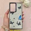 قاب گوشی Galaxy S23 Ultra سامسونگ So CooL سوکول اورجینال فانتزی دور مات دکمه کرومی طرح پروانه کد 1-15-101696