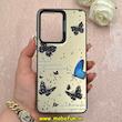 قاب گوشی Poco X7 Pro شیائومی So CooL سوکول اورجینال فانتزی دور مات دکمه کرومی طرح پروانه کد 1-15-101744