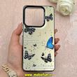 قاب گوشی Redmi Note 14 4G شیائومی So CooL سوکول اورجینال فانتزی دور مات دکمه کرومی طرح پروانه کد 1-15-101894