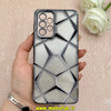 قاب گوشی Galaxy A33 سامسونگ الکتروپلیتینگ شفاف چندضلعی شاین محافظ لنزدار مشکی کد 1-15-102091