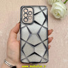 قاب گوشی Galaxy A53 سامسونگ الکتروپلیتینگ شفاف چندضلعی شاین محافظ لنزدار مشکی کد 1-15-102103