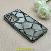 قاب گوشی Galaxy S21 FE سامسونگ الکتروپلیتینگ شفاف چندضلعی شاین محافظ لنزدار مشکی کد 1-15-102113