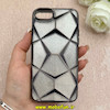 قاب گوشی iPhone 7 / iPhone 8 / iPhone SE 2020 / iPhone SE 2022 آیفون الکتروپلیتینگ شفاف چندضلعی شاین محافظ لنزدار مشکی کد 1-15-102125