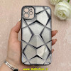 قاب گوشی iPhone 11 آیفون الکتروپلیتینگ شفاف چندضلعی شاین محافظ لنزدار مشکی کد 1-15-102129