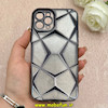 قاب گوشی iPhone 11 Pro آیفون الکتروپلیتینگ شفاف چندضلعی شاین محافظ لنزدار مشکی کد 1-15-102130