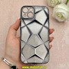 قاب گوشی iPhone 13 آیفون الکتروپلیتینگ شفاف چندضلعی شاین محافظ لنزدار مشکی کد 1-15-102149