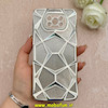 قاب گوشی Poco X3 NFC / Poco X3 Pro شیائومی الکتروپلیتینگ شفاف چندضلعی شاین محافظ لنزدار نقره ای کد 1-15-102156