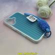 قاب گوشی iPhone 16 آیفون مات شیاردار کرکره ای دو لایه ضدضربه به همراه بندآویز کد 1-15-101939