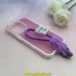 قاب گوشی iPhone 16 Pro آیفون مات شیاردار کرکره ای دو لایه ضدضربه به همراه بندآویز کد 1-15-101940