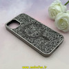 قاب گوشی iPhone 13 / 14 آیفون اورجینال نگین برجسته سواروسکی مگ سیف دار نقره ای کد 1-15-101352