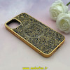 قاب گوشی iPhone 13 / 14 آیفون اورجینال نگین برجسته سواروسکی مگ سیف دار طلایی کد 1-15-101353