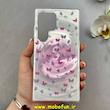 قاب گوشی Galaxy S24 Ultra سامسونگ فانتزی سخت Hard لیزری لاکچری طرح پروانه کیوت کد E10-102579