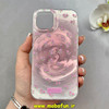 قاب گوشی iPhone 13 / iPhone 14 آیفون فانتزی سخت Hard لیزری لاکچری طرح گل کیوت کد 102613