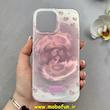 قاب گوشی iPhone 13 Pro Max آیفون فانتزی سخت Hard لیزری لاکچری طرح گل کیوت کد 102618