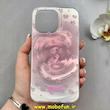 قاب گوشی iPhone 15 Pro Max آیفون فانتزی سخت Hard لیزری لاکچری طرح گل کیوت کد 102630