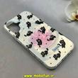 قاب گوشی iPhone 16 آیفون فانتزی سخت Hard لیزری لاکچری طرح گربه کیوت کد 102647